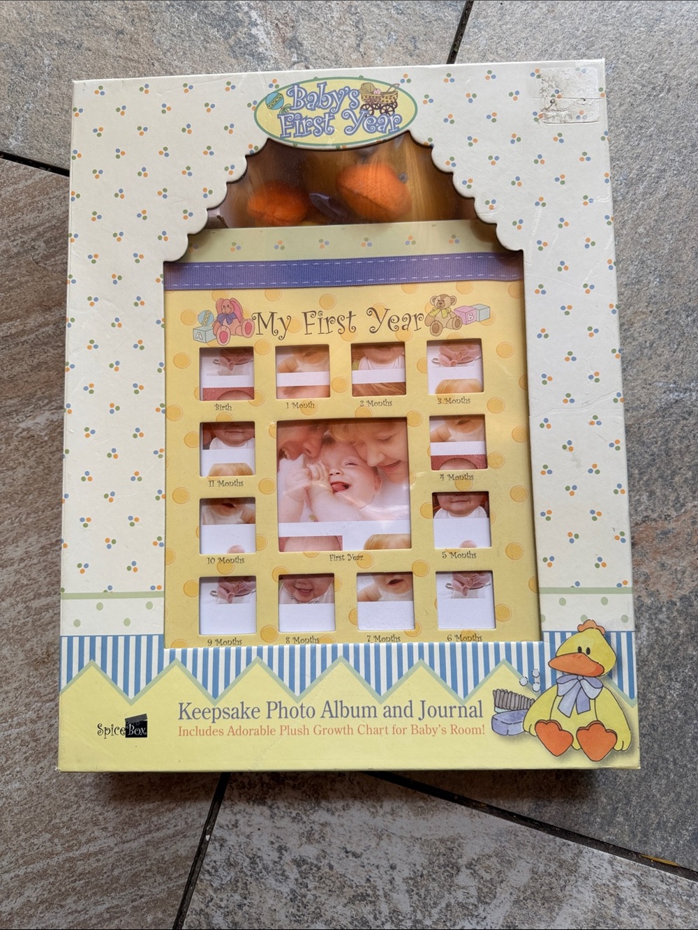Keepsake Photo Album and Journal - Yellow  by Spice Box NWOT